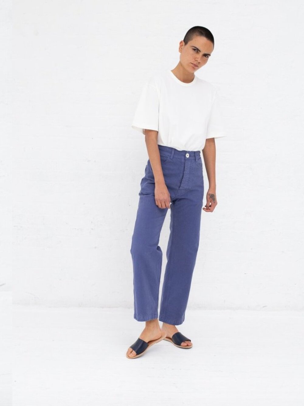 Jesse Kamm Handy Pants — Mechanic’s Blue — Size 10